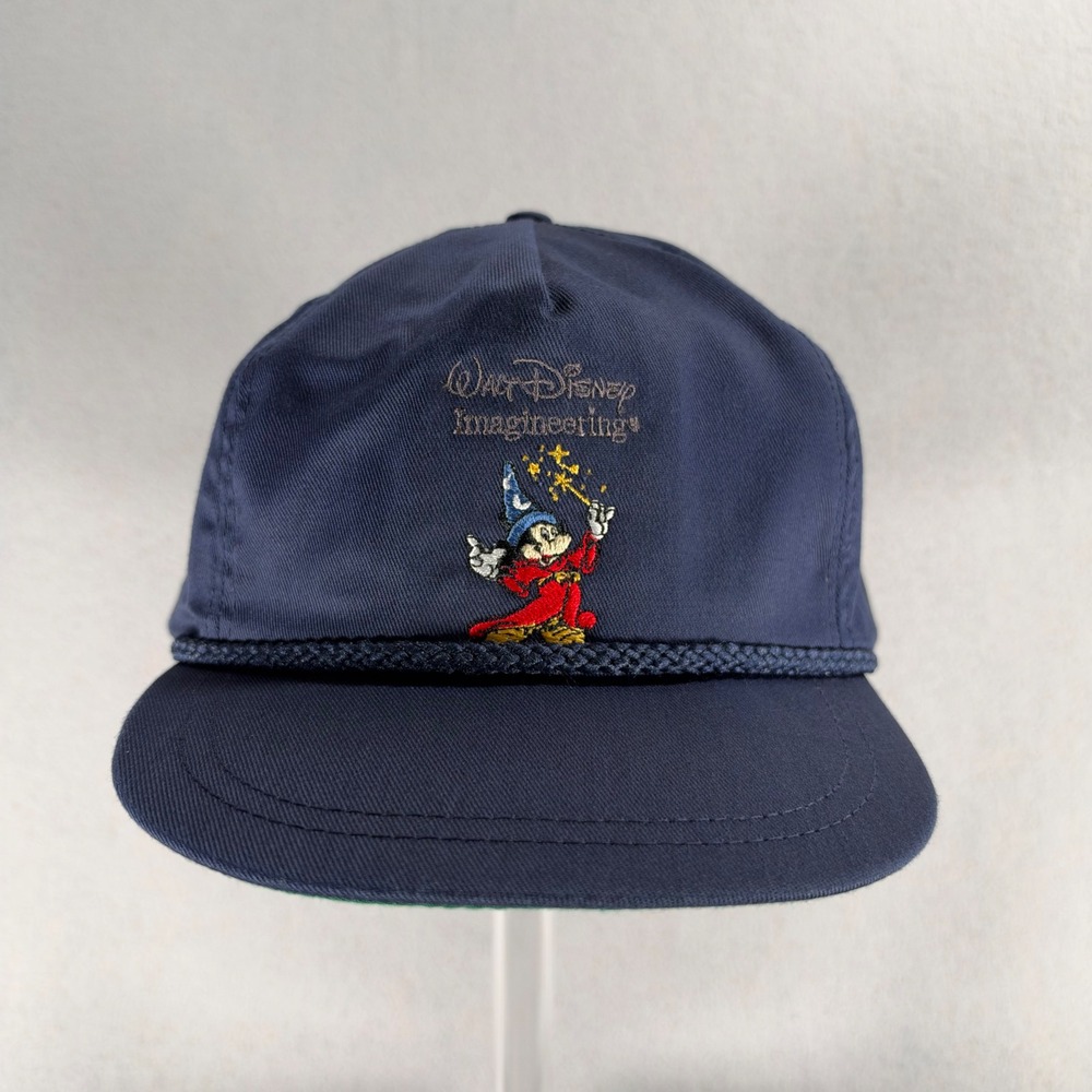 Vintage 90s Walt Disney Imagineering Sorcerer Mickey Rope Hat OSFA USA